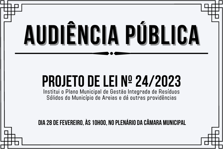 Audiência Pública PL 24/2023