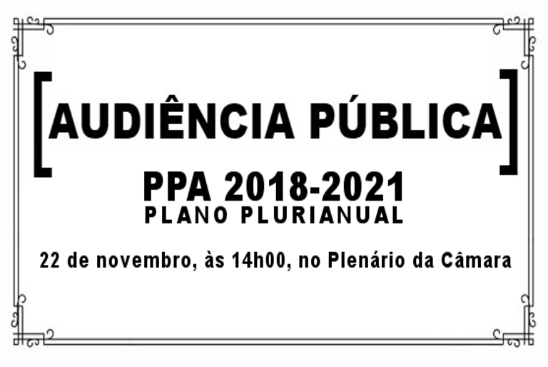 Audiência Pública PL 25/2017