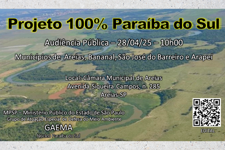 Audiência Pública | Projeto 100% Paraíba do Sul